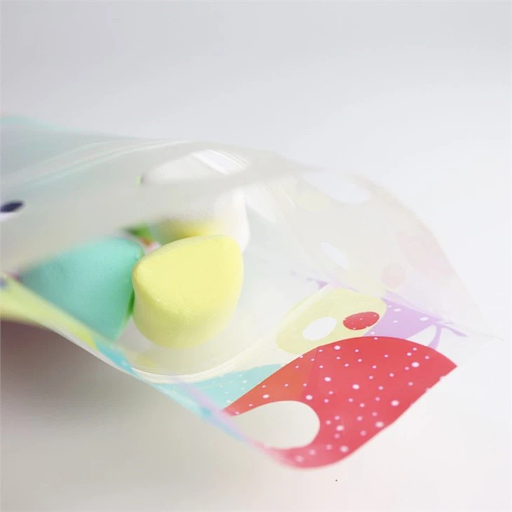 Marshmallow Frosted Texture PE Zipper Bag