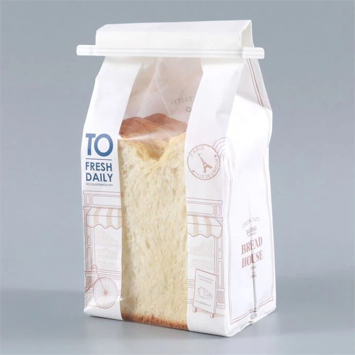 الحرفية ورقة أكياس الخبز على الوجهين الأختام لاصقة